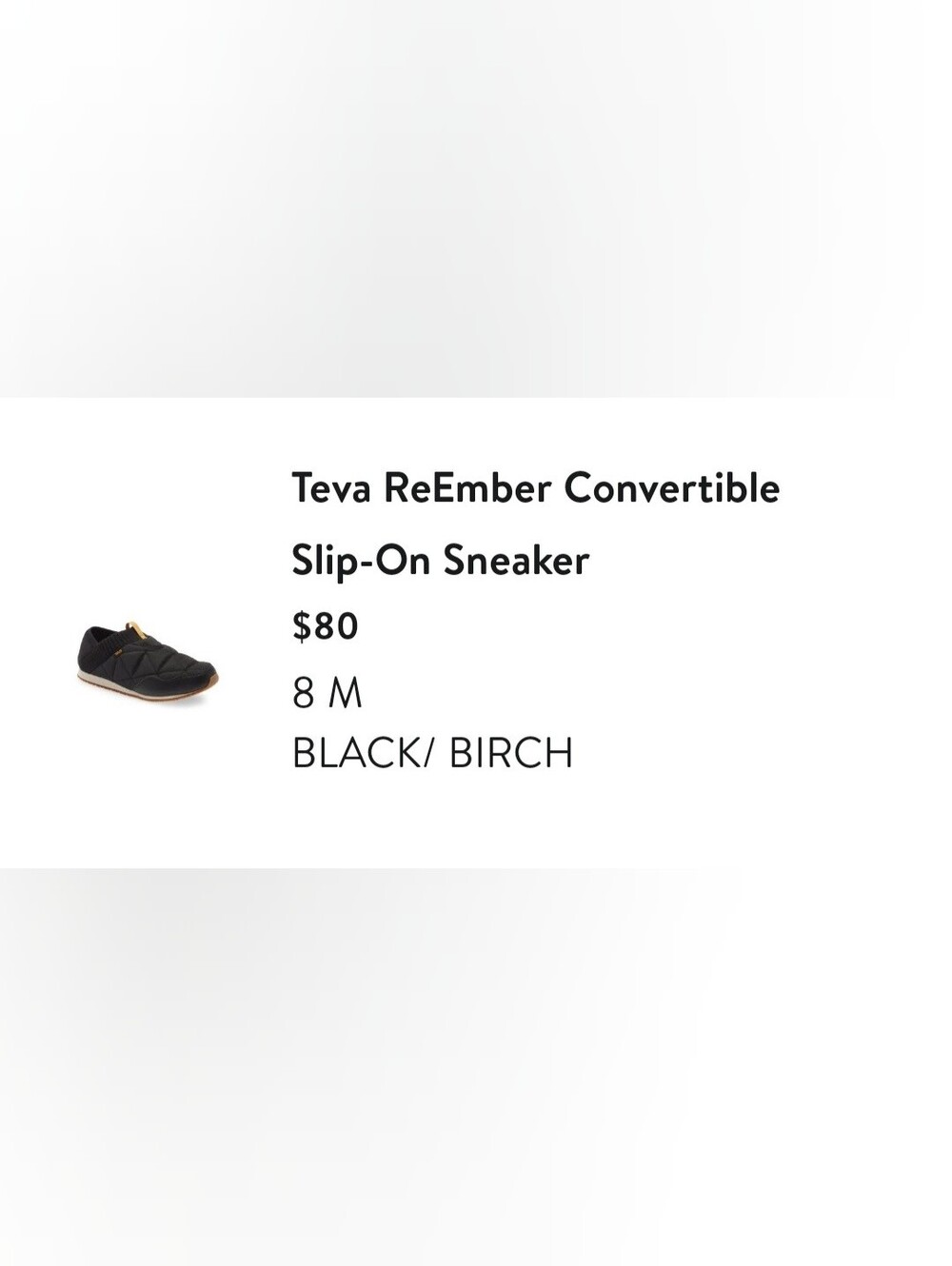 Teva ReEmber Convertible Slip-On Sneaker, Women's, Size 8 - Picture 7 of 7